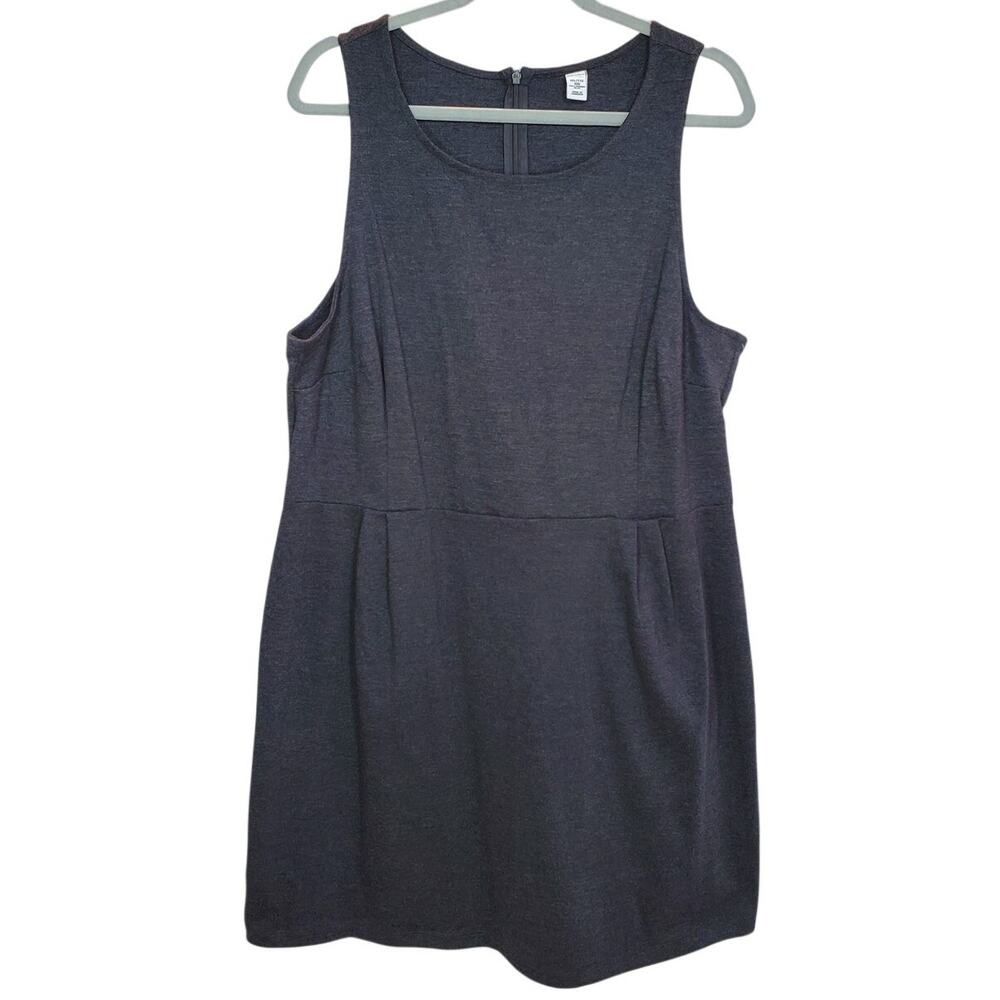 Old Navy Dark Gray Sleeveless Zip Back Dress NWT XXL Petite